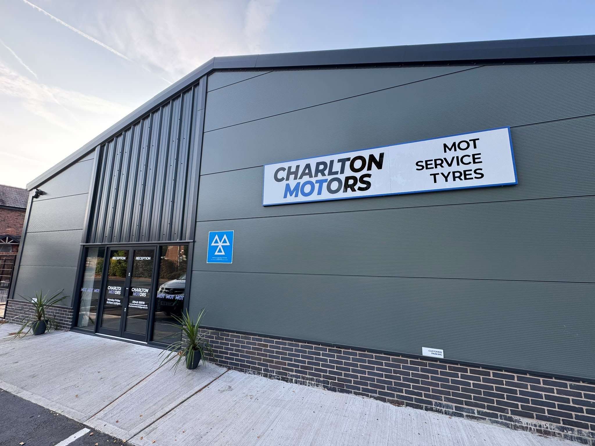 Charlton Motors garage sign