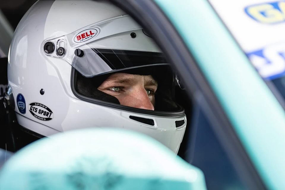 Lewis Charlton in the cockpit